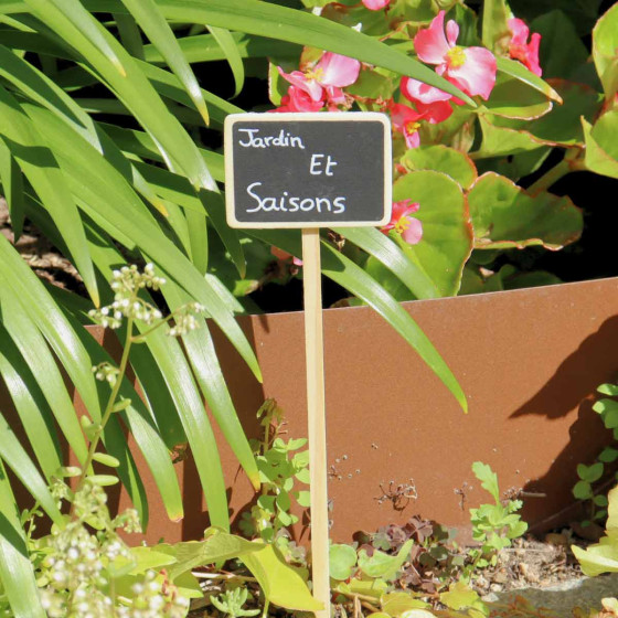 feutre indélébile blanc pour etiquette de jardin en bois