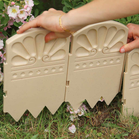 bordure de jardin imitation pierre