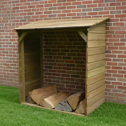 abri buches en bois avec plancher