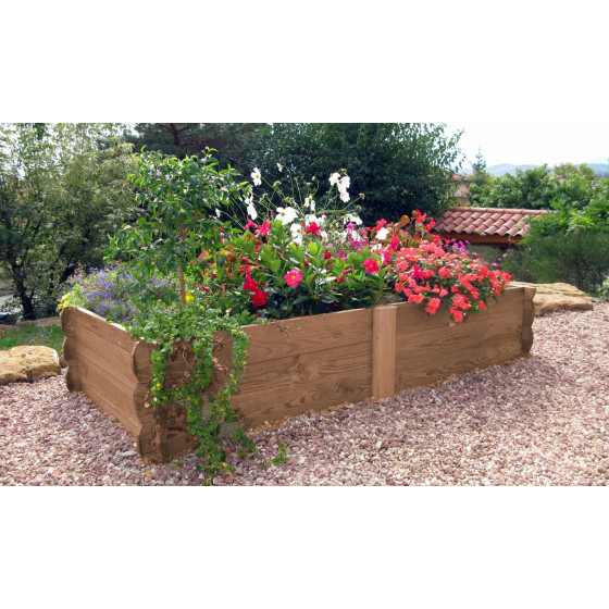 rectangle potager en bois