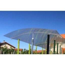Abri pour tomate réglable en hauteur avec toit en polycarbonate