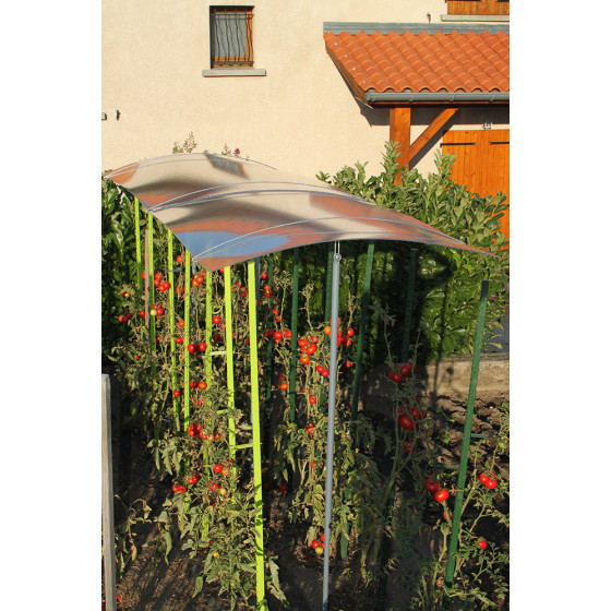 Extension abri pour tomate avec toit en polycarbonate 1,50 m