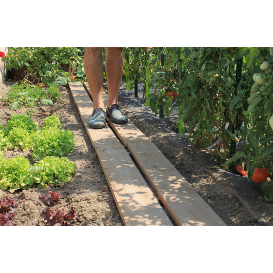 Chemin potager en bois douglas