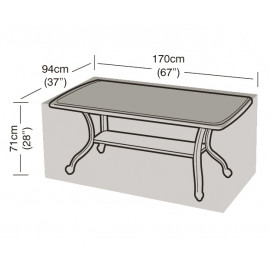 Housse de protection table rectangle noire