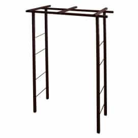 Petite pergola de jardin en acier fer vieilli