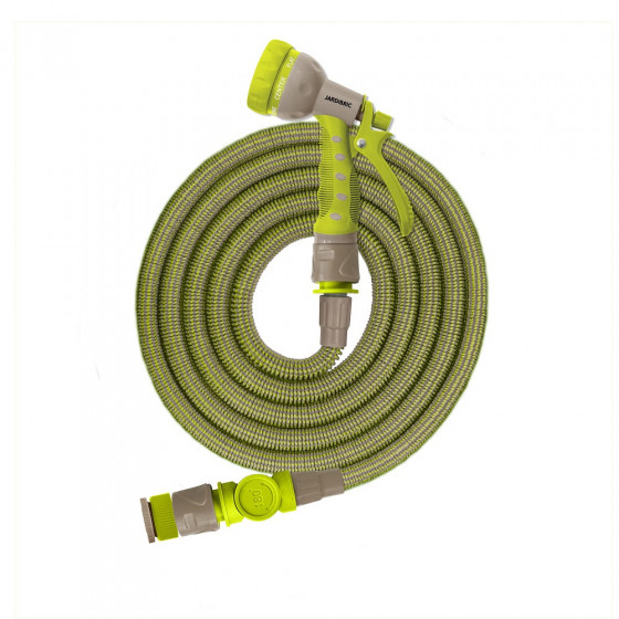 Tuyau d'arrosage extensible 15 m avec pistolet