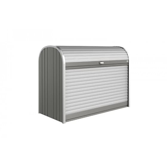 Coffre de rangement metal vélo et poubelle porte coulissante 2080 L