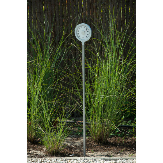 Thermomètre de jardin à planter en métal