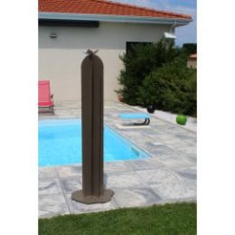 Cactus décoratif extérieur en acier 150 cm droit taupe