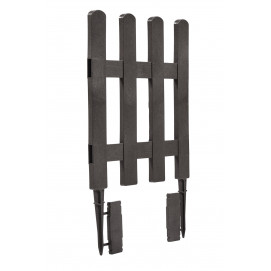 Bordure de jardin en plastique gris anthracite H 40 cm