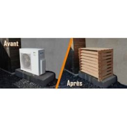 Cache climatiseur extérieur