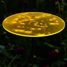 Attrape soleil de jardin Cazador Del Sol 2 disques de fleur jaune et 1 rouge