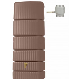 Récupérateur d'eau de pluie mural 500 litres taupe