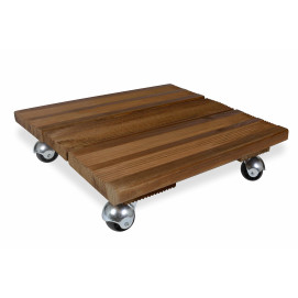 Porte plante bois carré 40 cm