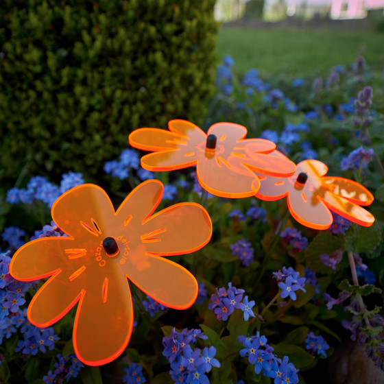 Attrape soleil de jardin Cazador Del Sol fleur orange 25 cm