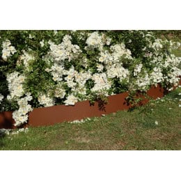 bordure de jardin en acier fer vielli