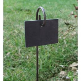 Etiquette en ardoise et support à planter