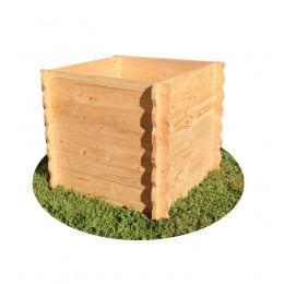 Carré potager en bois en hauteur