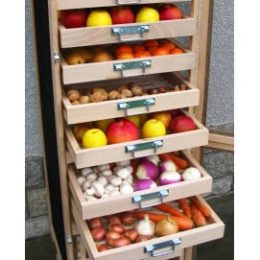 meuble garde manger en bois 6 tiroirs