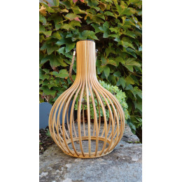 lampe bambou décoration extérieure