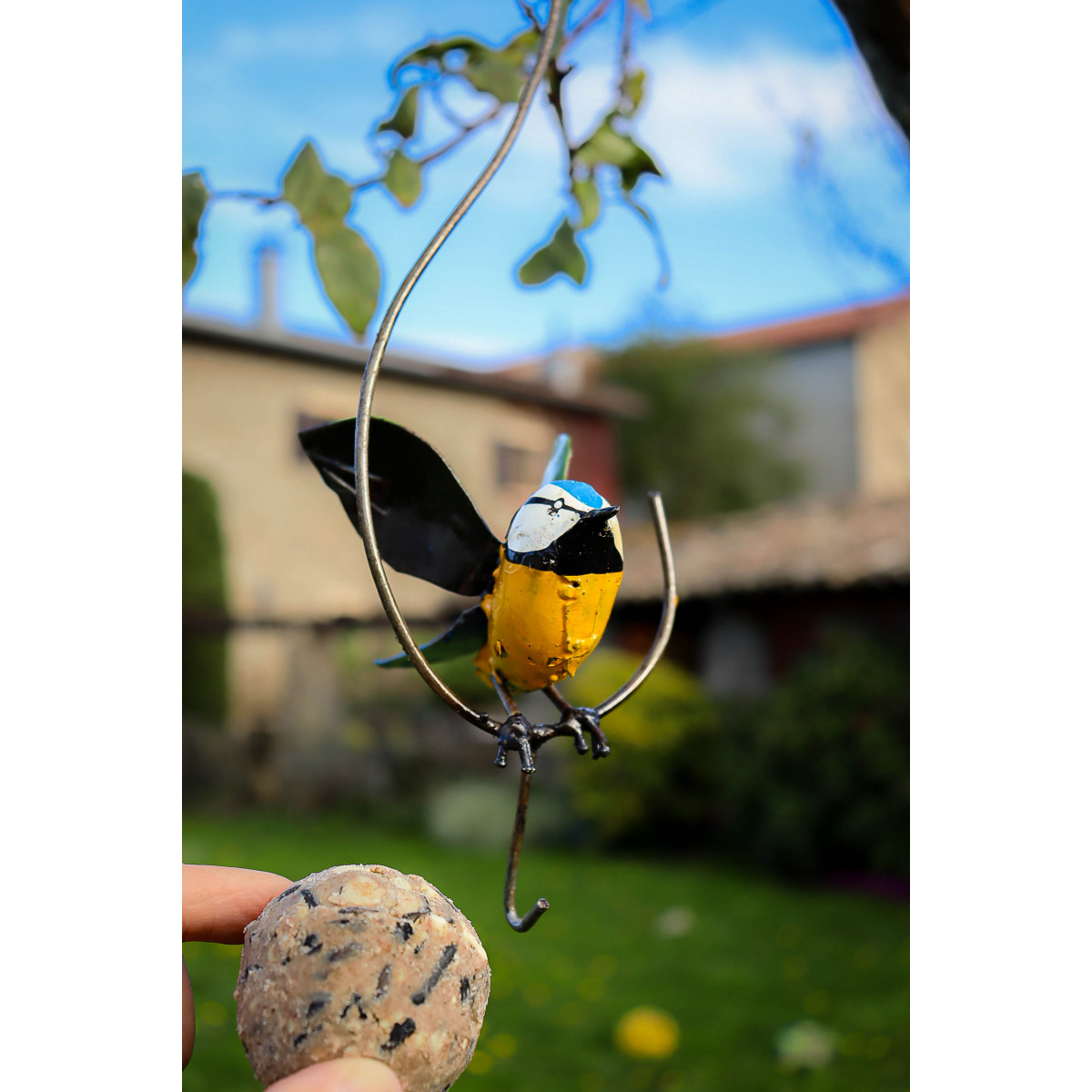 Mangeoire Suspendue Boule de Graisse pour les oiseaux du jardin