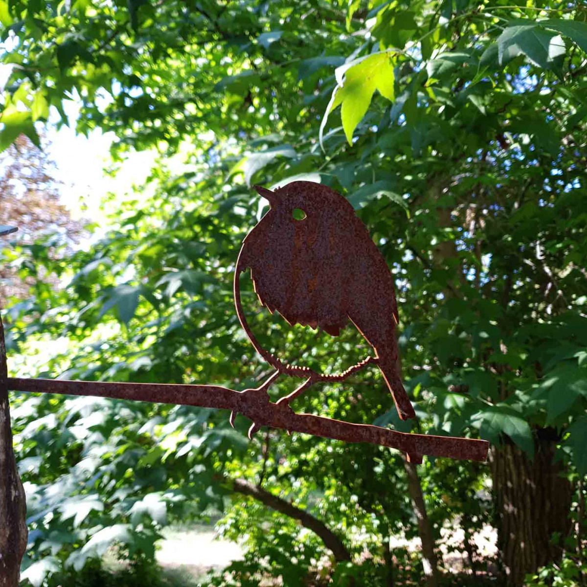 Oiseaux pour arbre - Décoration de jardin en métal - Patine de rouille  naturelle