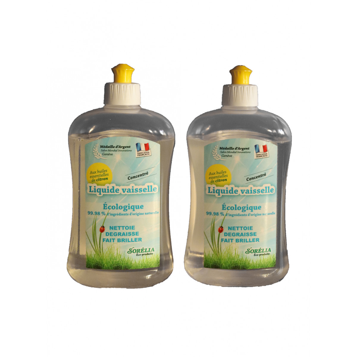 Liquide vaisselle 2 en 1 - Vaisselle & mains - Certifié Ecocert